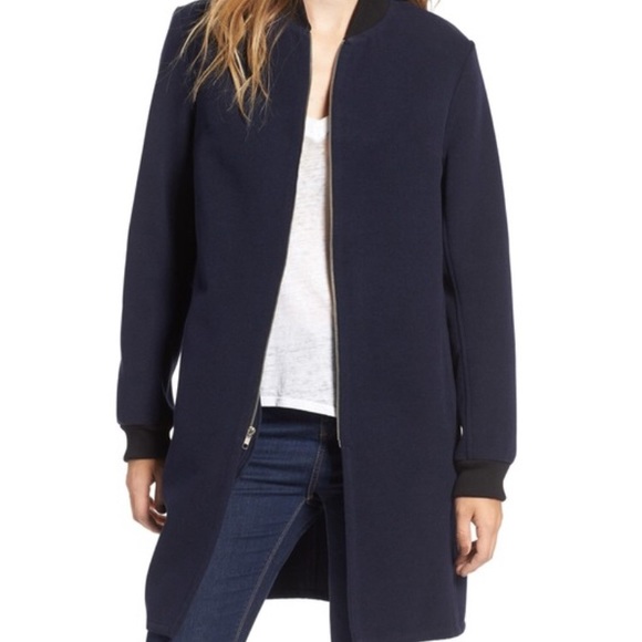 Wayf Jackets & Blazers - WAYF Elongated Bomber Jacket navy blue Wayf Jackets & Blazers - WAYF Elongated Bomber Jacket navy blue